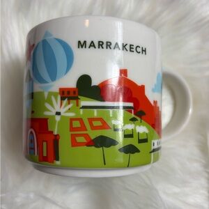 Marrakech Themed Ceramic Mug Starbucks Discontinued You Are Here Collection